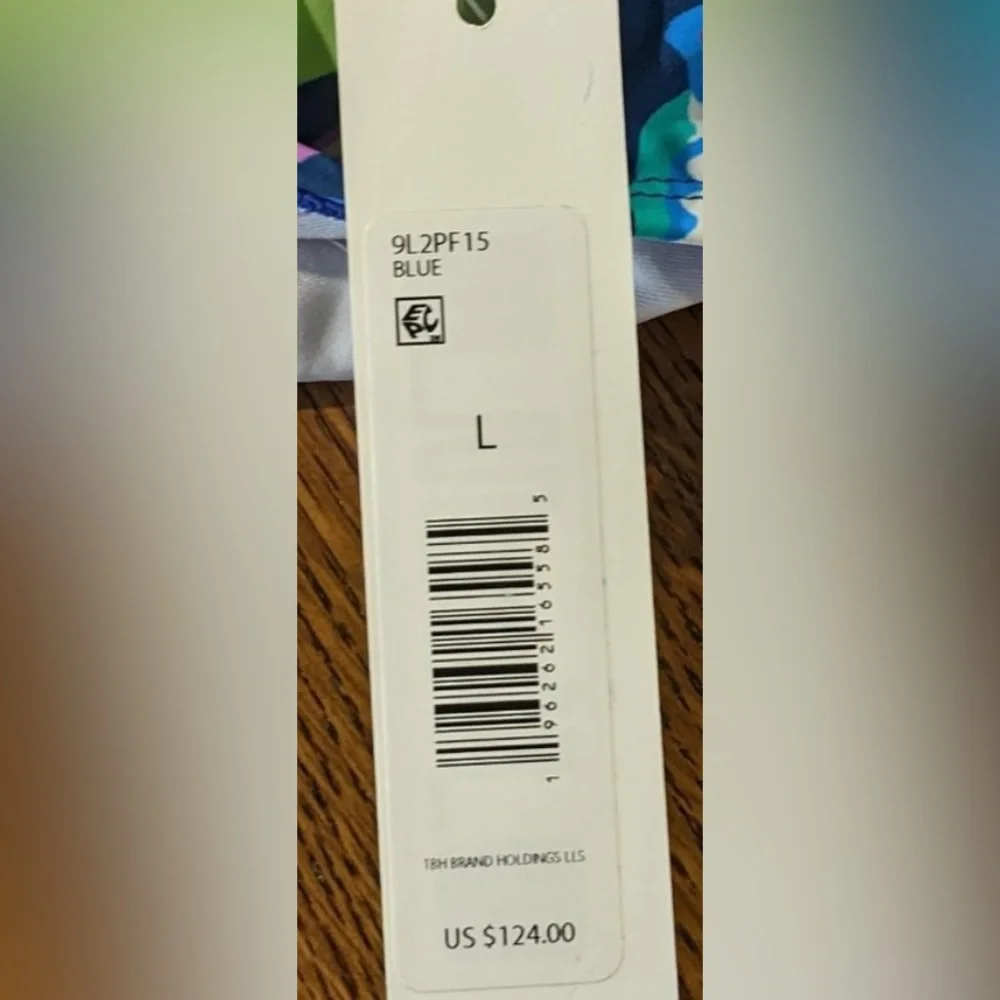 Tahari 1 Piece Swimsuit Juniors L NWT Off Shoulder Purple Blue - Picture 9 of 9